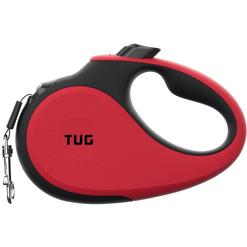 360° Anti-Emmêlement Laisse Rétractable Pour Chien Laisse Chien Enrouleur 5 Mètres Forte Bande/Ruban En Nylon (Moyenne, Rouge)