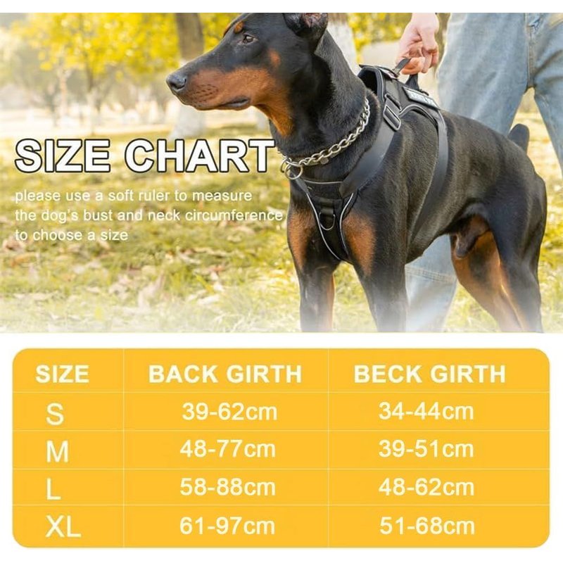 Harnais Chien Anti Traction, Réfléchissant Respirante, Avec Attache Devant Et Poignée Contrôle Sécurité, Harnais Pour Chiens Petits, Moyens Et Grands