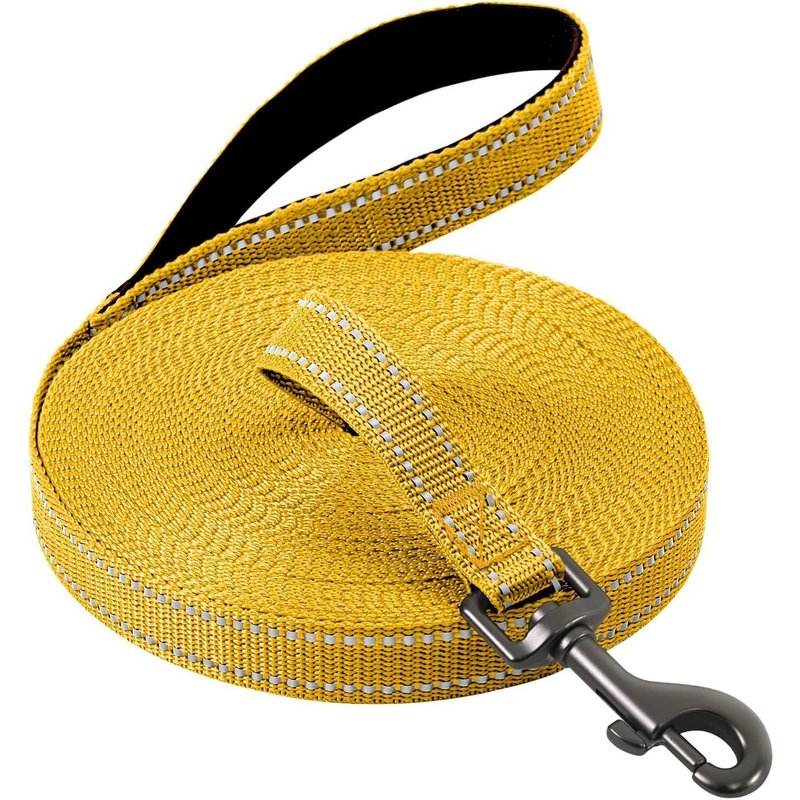 Longe Pour Chien 3m / 5m /10m /15m /20m, Longue Laisse Réfléchissante Pour Chien Avec Poignée Rembourrée, Laisses De Dressage Pour Chiens Avec Crochet Solide De Petites À Grandes Taille