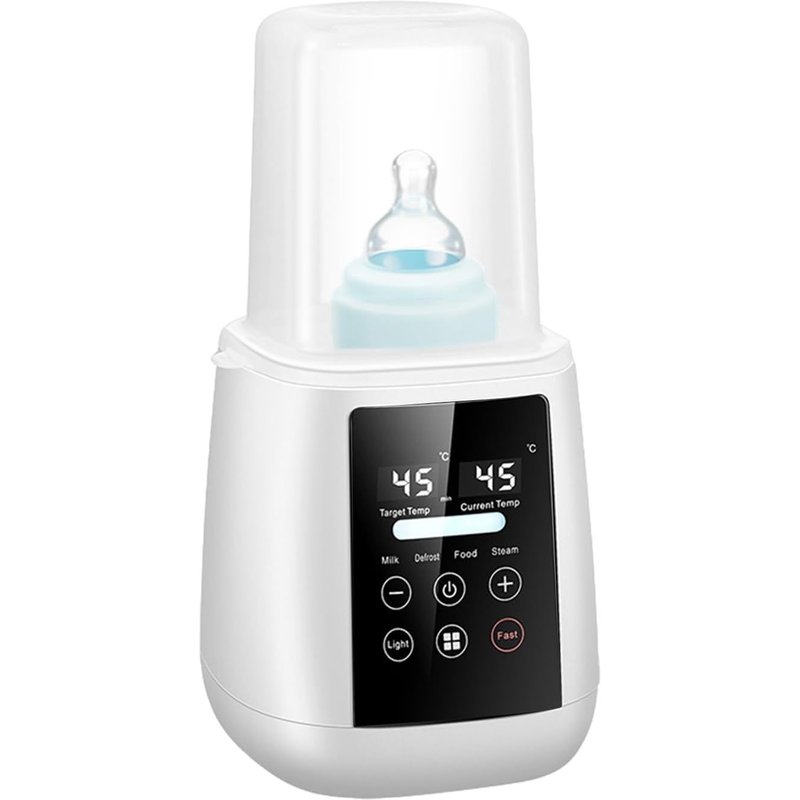 6 In 1 Fast Electric Baby Bottle Warmer,Food Heating Fast Milk Warmer For Babies,Multifunctional Baby Bottle Warmer For Breast Milk Formula,Automatic Shut-Off