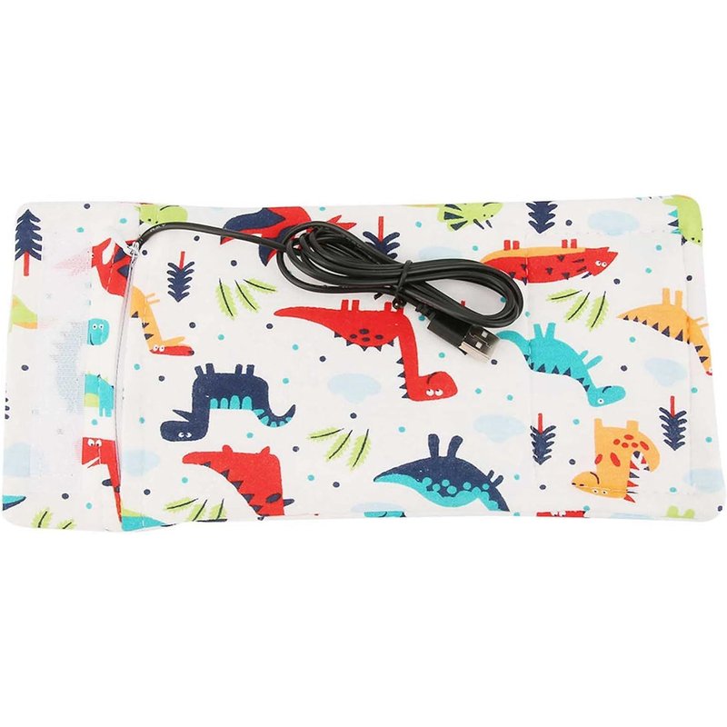 Baby Bottle Warmer For Breast Milk,Usb Bottle Keep Warm Thermostat Travel Storage Portable Milk (Dinosaur-Pattern)