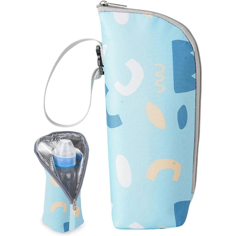 1 X Insulated Bottle Bag,Thermal Bags For Baby Bottle,Bottle Warmer For Babies,Portable Hanging Bottle Bag,Bottle Holder,Travel Bottle Insulation,Travel Bag,Stroller,Travel Bag