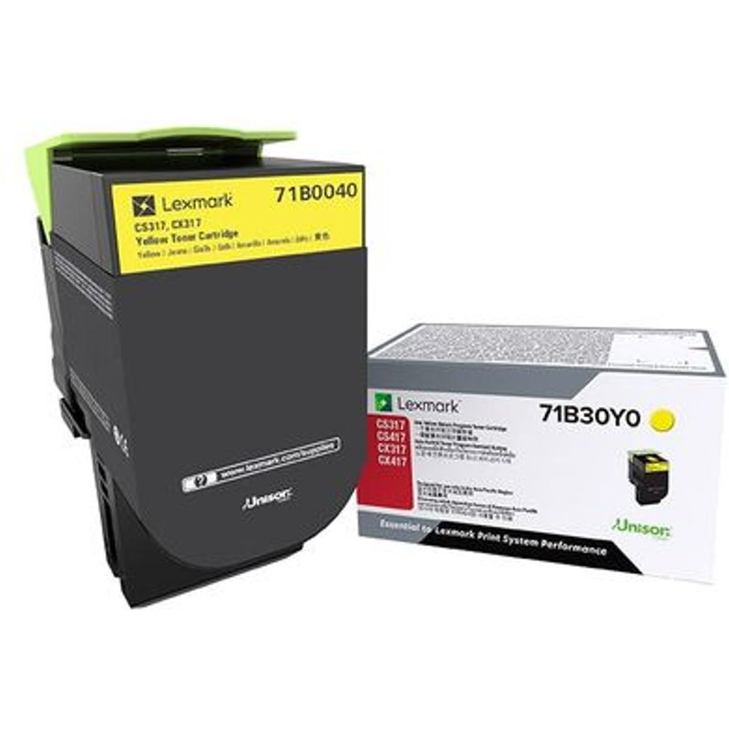 Lexmark X317 - Jaune - original - cartouche de toner LCCP, LRP - pour Lexmark CS317dn, CX317dn