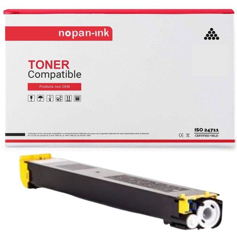 1 Toner pour SHARP MX36 MX-36 Jaune 15000 Pages avec MX 2610N, MX 2615N, MX 2640N, MX 3110N, MX 3115N, MX 3140N, MX 3610N, MX 3640N