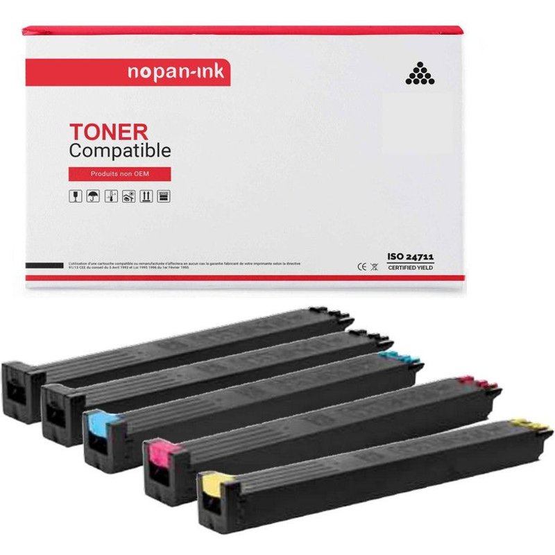 5 Toner pour SHARP MX27 MX-27 Multi-couleurs 18000/15000 Pages avec MX 2300N, MX 2700N