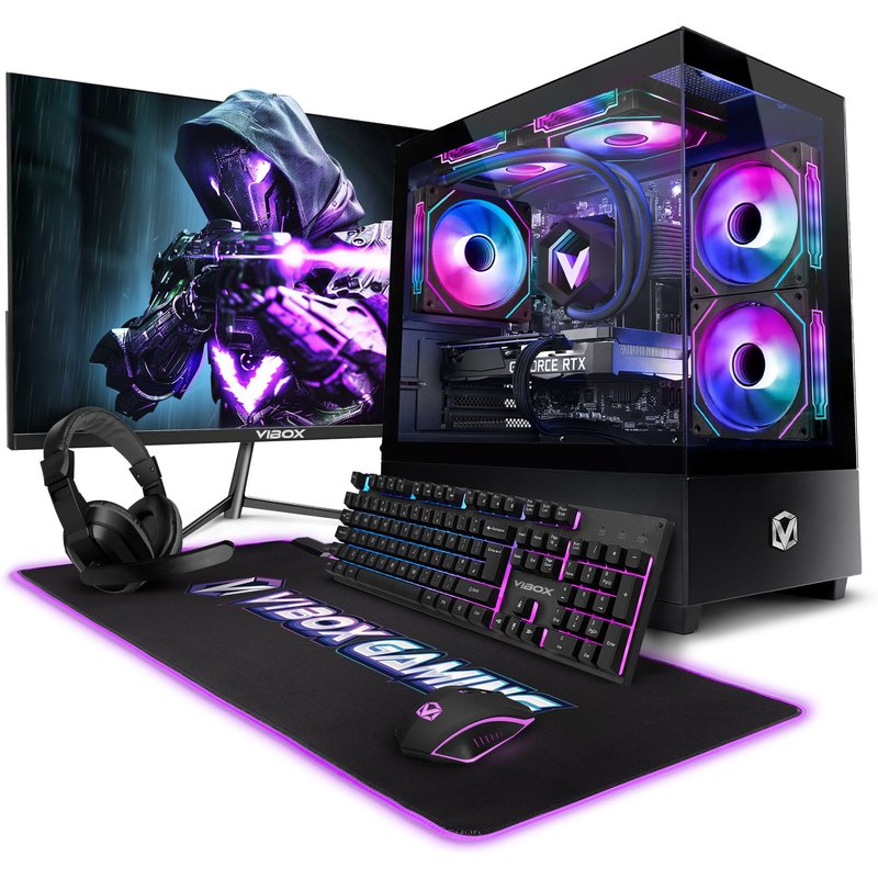 Vibox PC Gamer Complet - Ryzen 7 5700X 4,6 GHz - RTX 5060 Ti 8 Go - 16 Go RAM - 1 To SSD - Windows 11 - WiFi