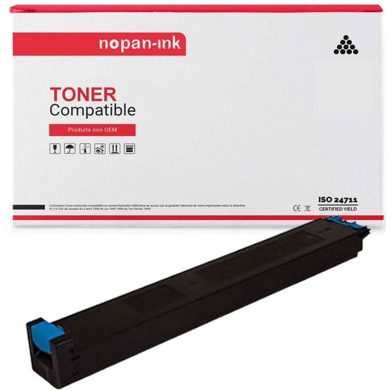 1 Toner pour SHARP MX23 MX-23 Cyan 10000 Pages avec MX 1810U, MX 2010U, MX 2310F, MX 2310N, MX 2310U, MX 2314N, MX 2314NSF, MX 2614N, MX 2616N, MX 3111U, MX 3114N