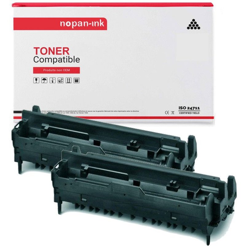 2 Toner pour OKI 43979002 Black 25000 Pages avec B 410, B 410D, B 410DN, B 430, B 430D, B 430DN, B 440, B 440DN, MB 460, MB 460L, MB 470, MB 470L, MB 480, MB 480L.
