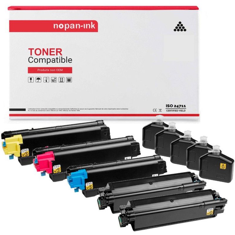 5 Toner pour Kyocera TK5270 Multi-couleurs 8000 Pages6000 Pages avec Ecosys M6230cidn M6230cidnt M6630cidn P6230cdn