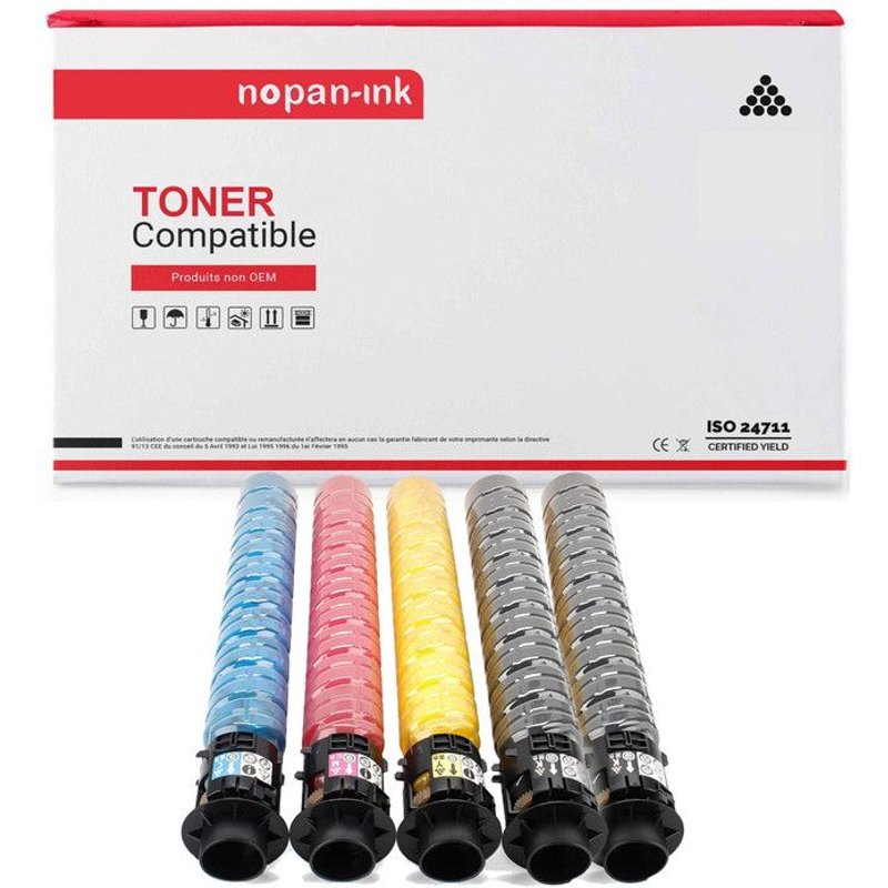 5 Toner pour RICOH IMC2500 IMC 2500 Multi-couleurs 16500/10500 Pages avec IM C2000, IM C2000A, IM C2500, IM C2500A