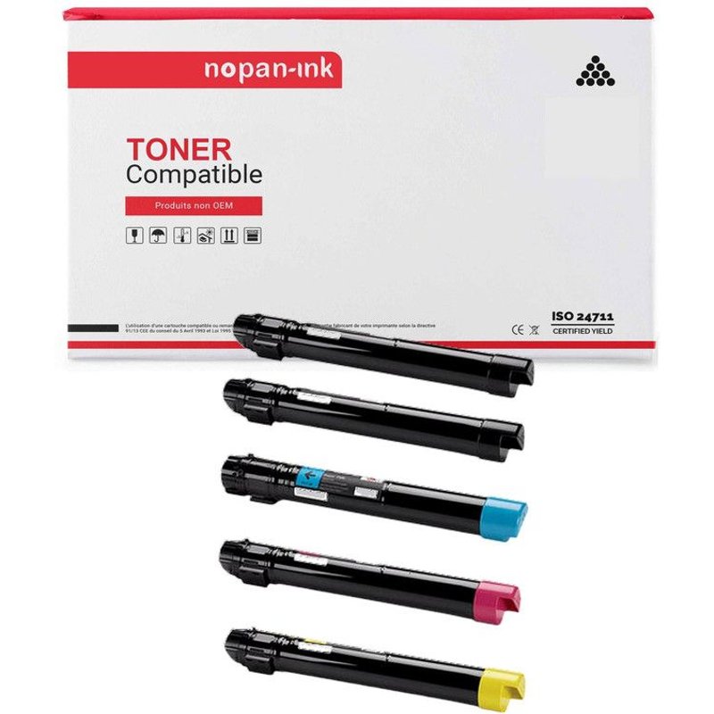 5 Toner pour XEROX C7020 C7025 C7045 Multi-couleurs 26600-16500 Pages avec VersaLink C7020, VersaLink C7025, VersaLink C7030.