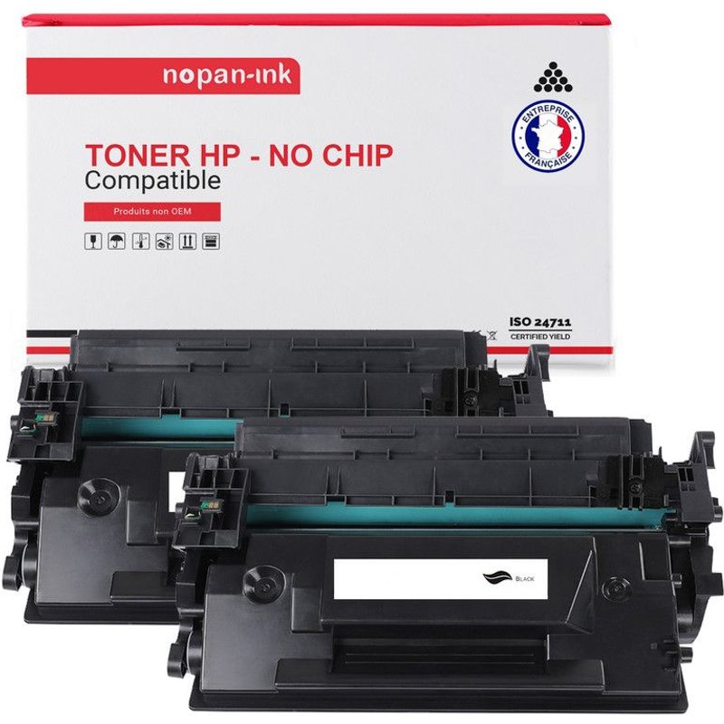 2 Toner pour HP CF289Y Black x2 20000 Pages avec LaserJet Enterprise Flow MFP M528 Series MFP M528c MFP M528z M507 Series M507dn M507dng M507n M507x LaserJet Enterprise MFP M528dn M528f LaserJet Manag
