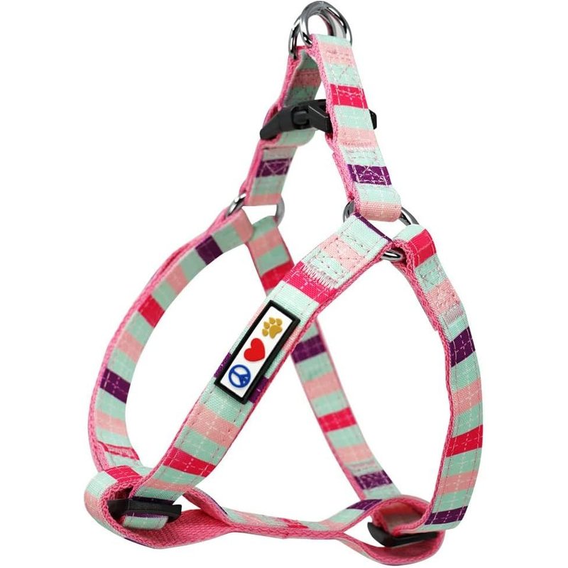 Harnais Pour Chiens Extra Petits - Réglable - Harnais Anti-Traction Pour Chien - Couleur Unie - Harnais Léger - Turquoise/Rose/Violet