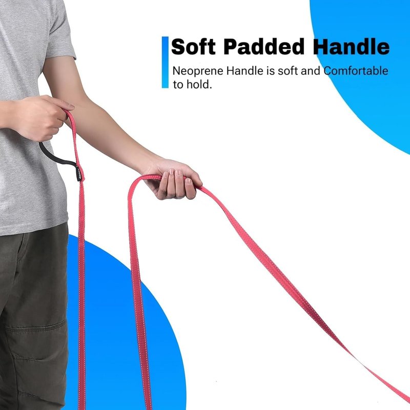Laisse De Dressage Réfléchissante Pour Chiens De 3 M, 5 M, 10 M, 15 M, 20 M, 25 M, 30 M - Corde En Nylon Robuste Avec Poignée Rembourrée Pour Chiens De Petite, Moyenne Et Grande Taille - Pour