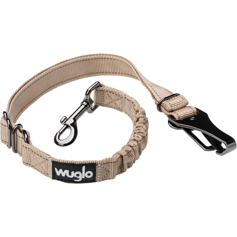 Ceinture De Sécurité Pour Chien De 30 À 95 Cm - Harnais De Voiture Siège Auto Enfant - Système Verrouillage Boucle - Laisse Chien Voiture Universelle Ajustable (Beige)