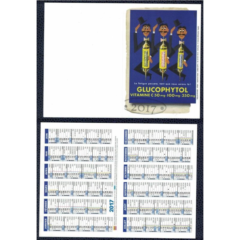 Calendrier De Poche 2017 Calendar Glucophytol