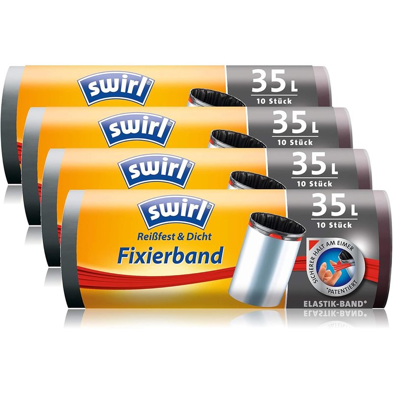 Fixierband Lot De 4 Sacs Poubelle Anthracite