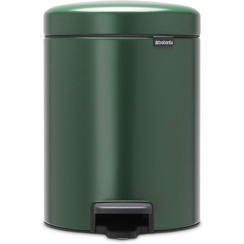 Poubelle À Pédale Newicon, 5 Litres, Avec Seau Intérieur En Plastique - Pine Green