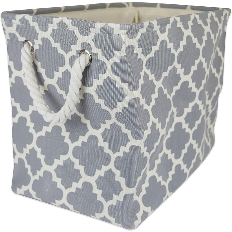 Home Essentials Polyester, Gray Lattice, Taille M