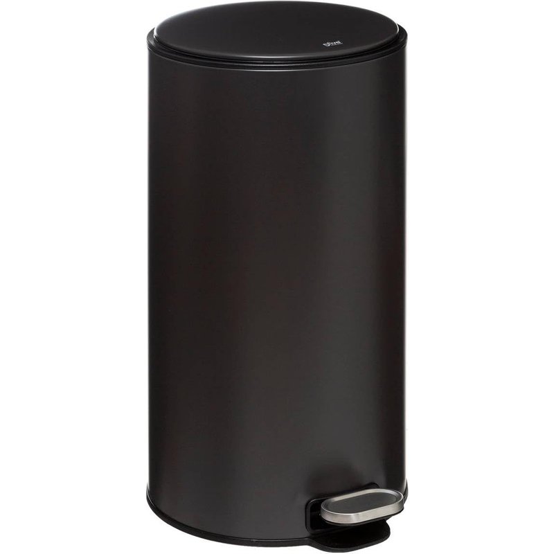 Five - Poubelle Ronde 30 Litres En Métal Noir Charbon