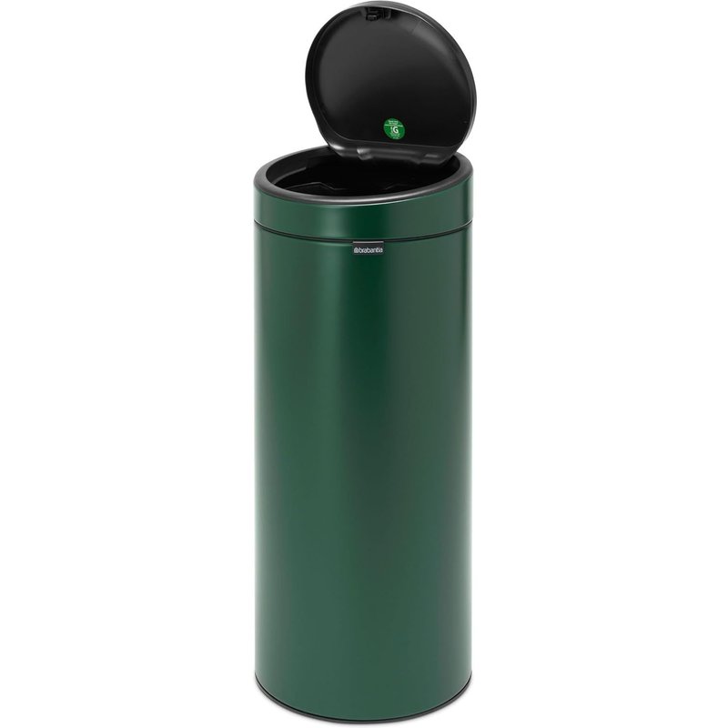 Touch Bin New, 30 Litres, Avec Seau Intérieur En Plastique - Pine Green