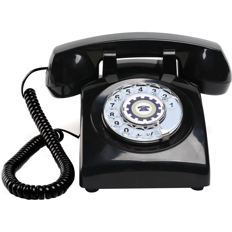 Téléphone Rotatif Rétro Mis À Jour, Ancien Téléphone Vintage (Sonnerie Haute Ou Éteinte), Téléphone À Cadran Rotatif Vintage (Cordon Amovible), Téléphone Antique Pour Ligne Fixe, Maison, Hôtel,École
