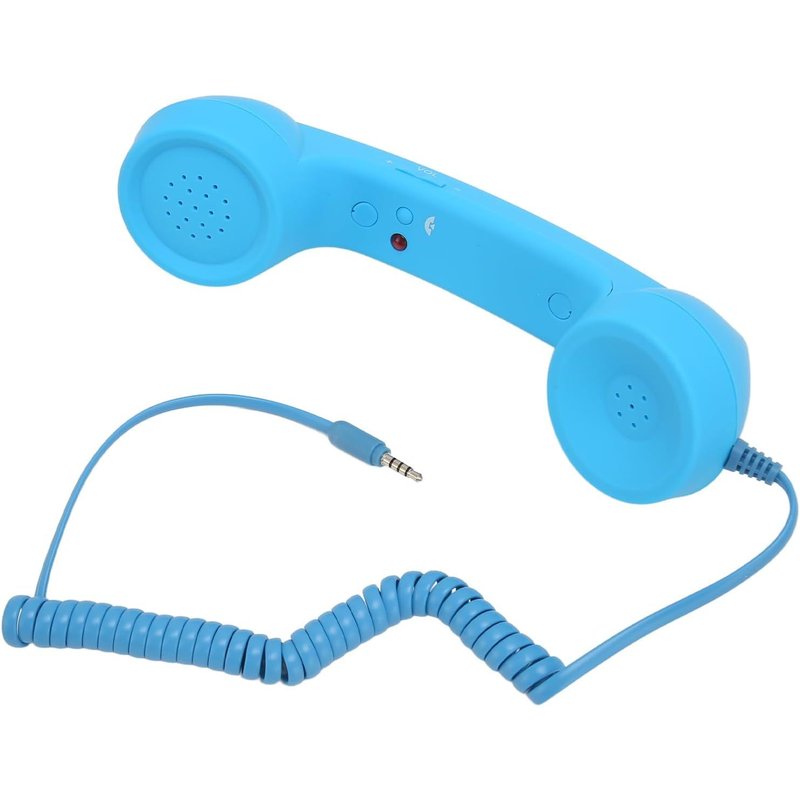Combiné Téléphonique Rétro De 3,5 Mm, Récepteur De Téléphone Portable Filaire Résistant Aux Radiations, Haut-Parleur Micro Pour Tous Les Smartphones Et Ordinateurs Avec Prise