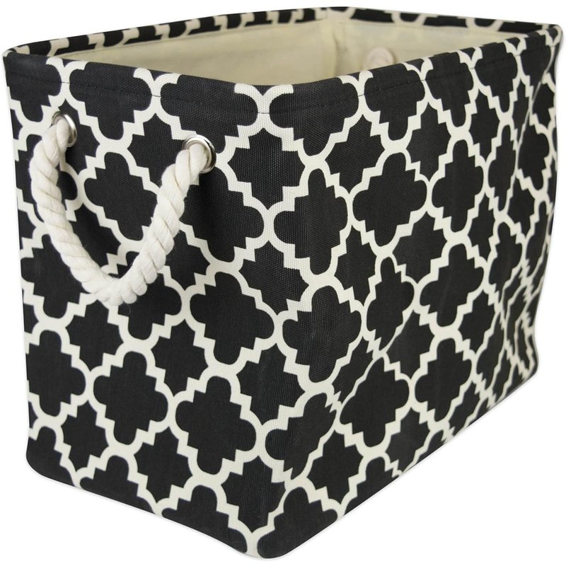 Home Essentials Polyester, Black Lattice, Taille L