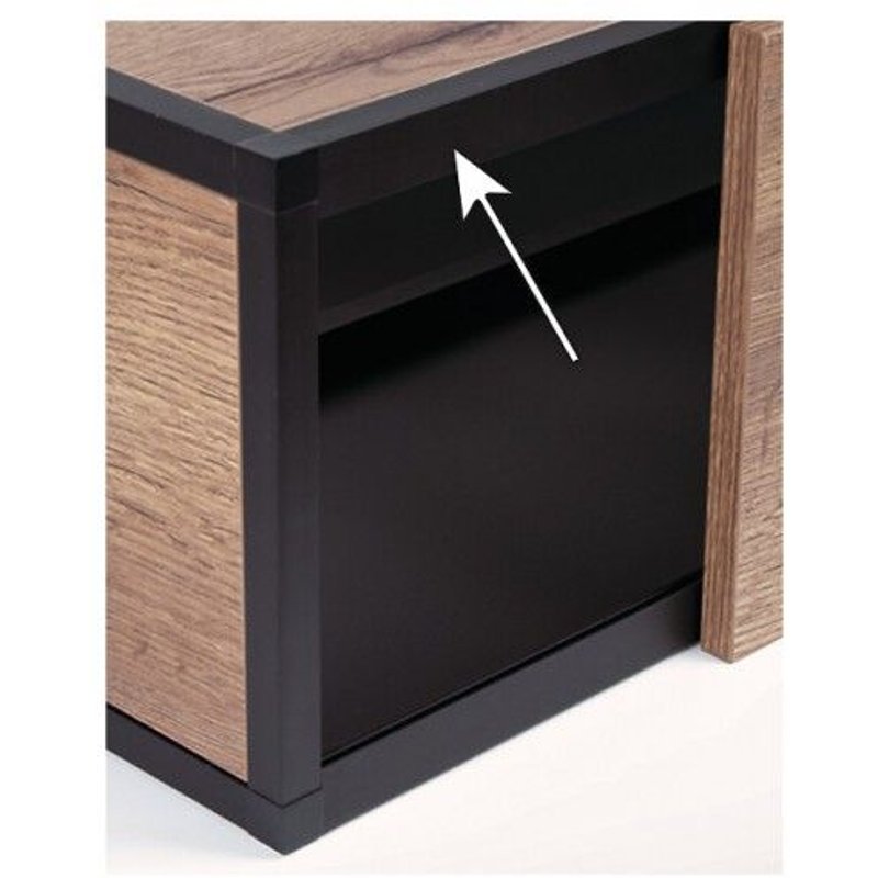 Profil pour porte coulissante pour système Cadro - longueur 3000 mm - porte en applique basse HETTICH