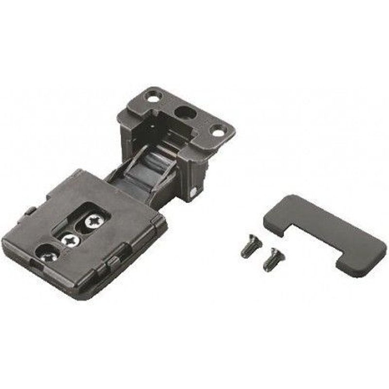 Charnières invisibles 94° pour porte avec profil aluminium Conecta QZ3KE - finition titane SALICE