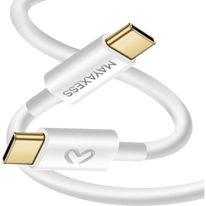 Câble de charge USB-C pour Google Pixel 10 Pro 1m Mayaxess Blanc