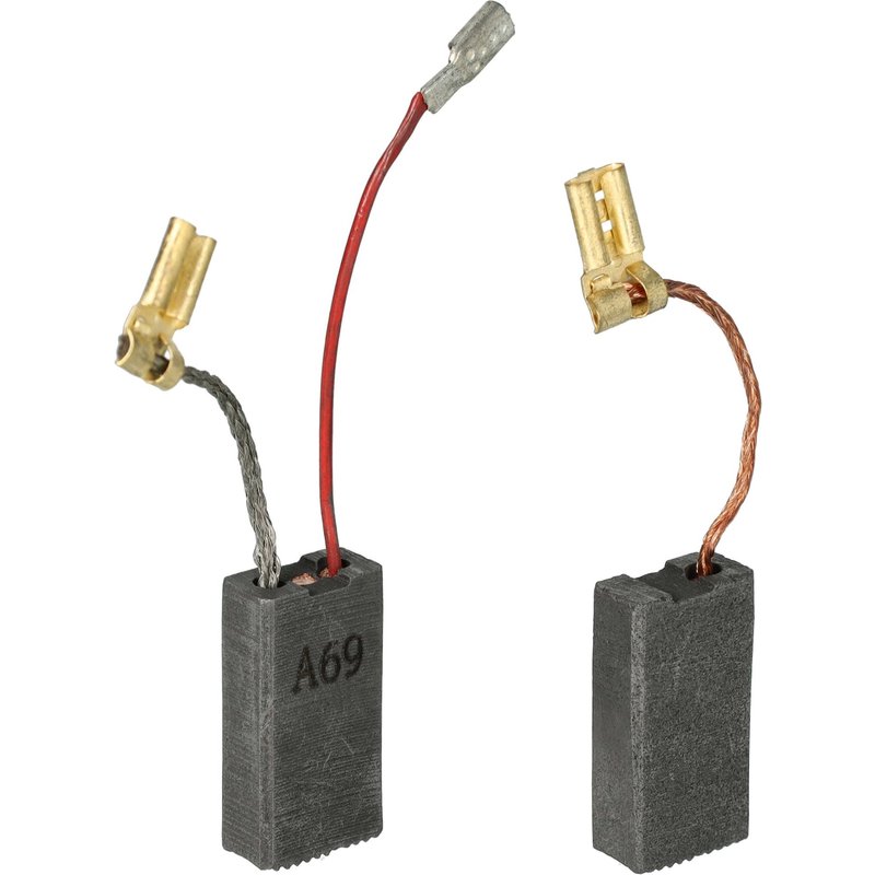 vhbw 2x balais de charbon 23 x 12,3 x 6,2 mm compatible avec BTI SH 5 E outil électrique, marteau piqueur