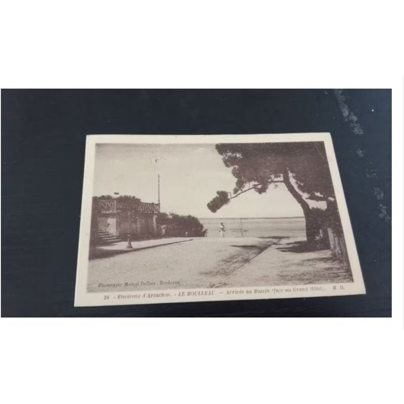 Carte Postale Environs D¿Arcachon . Le Moulleau .Arrivée Au Bassin (Face Au Grand Hotel). Animée En L'état Sur Les Photos