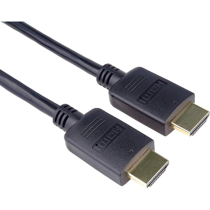 4K Câble HDMI 2.0b Certifié Haute Vitesse M/M 18Gbps avec Ethernet, Compatible avec Vidéo 4K@60Hz, Deep Color, 3D, Arc, HDR, Dolby TrueHD, Connecteurs plaqués Or, Noir, 2 m