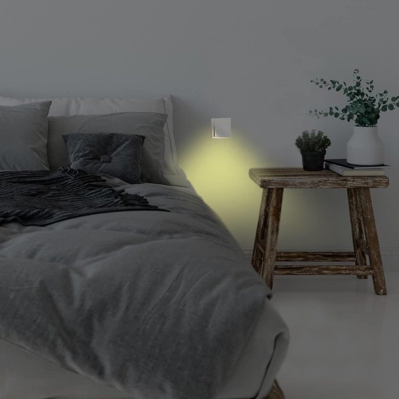 Subzonal-Veilleuse Led 'edge' Avec Capteur De Luminosité ¿ Led Pour La Chambre D'enfants, Lampe De Nuit Ou D'orientation Pour Couloir Et Cave, Éclairage D'ambiance, Fiche Euro Pour Prise Murale ¿ Bla