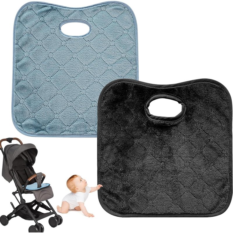 Subzonal-Lot De 2 Protections De Siège Auto Pour Bébé, Universelles Et Portables Pour Sièges D'enfants, Imperméables Et Absorbantes, Pour L'apprentissage De La Propreté (Gris, Noir)