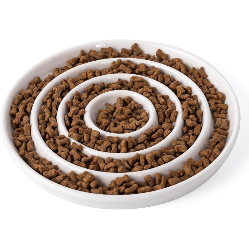 Subzonal-Gamelle En Céramique Pour Chat À Alimentation Lente¿Fütterschale Pour Animal Chat Surélevée Compagnie Manger Lentement Pour Wet/Dry Food¿Anti Vomissements Gamelle Pour Animal De Compagnie