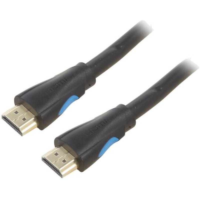 Cable HDMI 2.0 prise male des deux cotes 1m - Noir