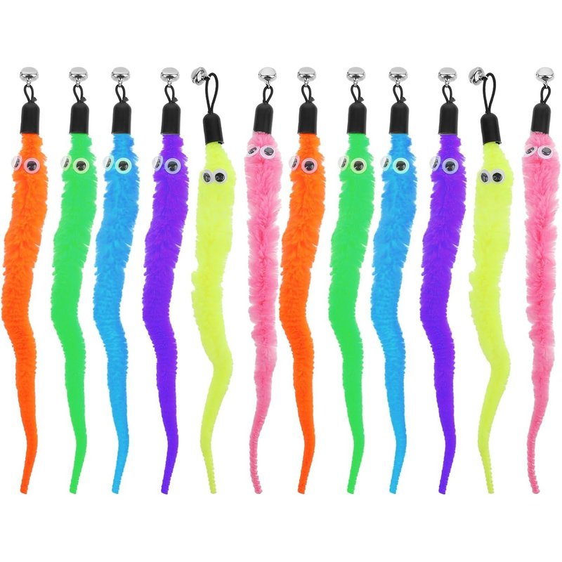 Subzonal-Lot De 12 Jouets De Rechange Pour Chat Avec Clochettes - Accessoires Pour Chat - Accessoires Pour Chats Ennuyés D'intérieur