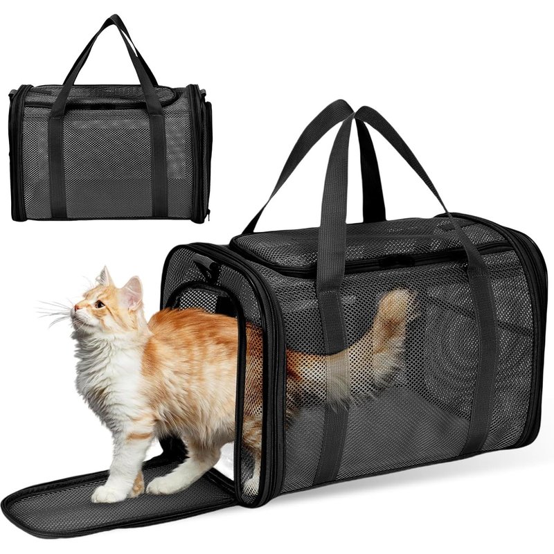 Subzonal-Sac De Transport Pour Chat, Boîte De Transport Pour Chien, Design Pliable, Sac De Transport, En Maille Respirante, 42 X 29 X 26 Cm, Boîte De Transport Pour Chat Pour Voyage Et Vétérinaire