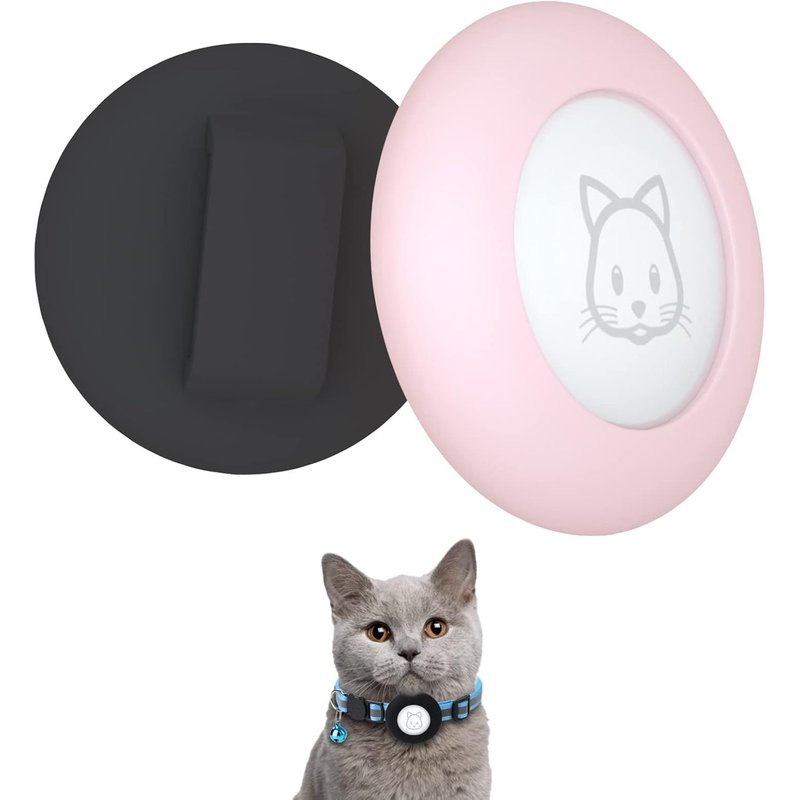 Subzonal-Airtag 2022 Lot De 2 Colliers De Protection Étanches Pour Chat Compatible Avec Apple Airtag - Pour Collier D'animaux De Compagnie De Moins De 1 Cm (Noir&rose)