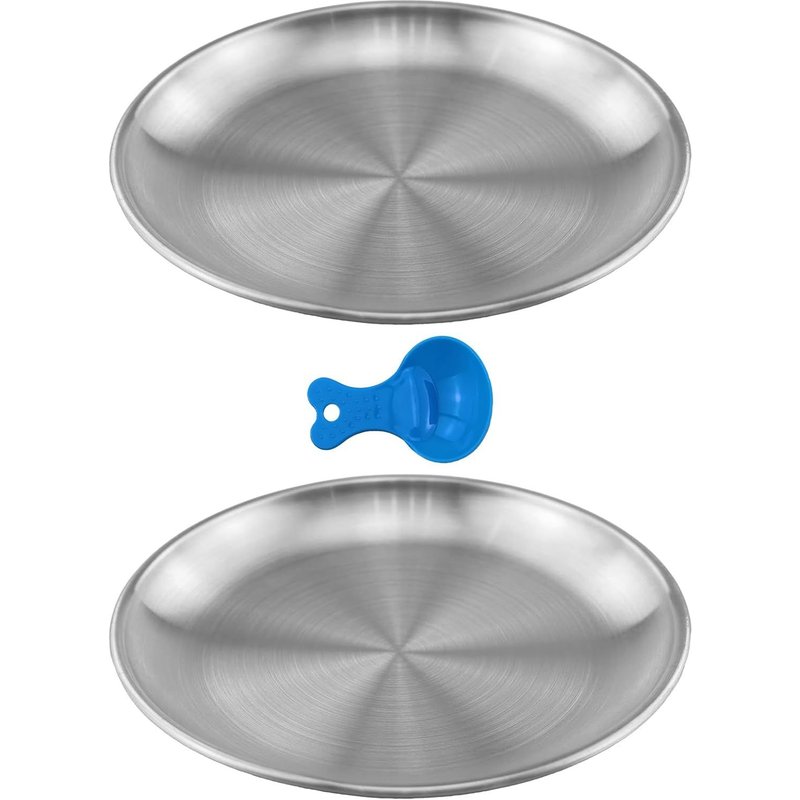 Subzonal-Lot De 2 Gamelles Plates En Acier Inoxydable Pour Chat Avec De Larges Moustaches - 14 Cm - Anti-Chute - Facile À Nettoyer