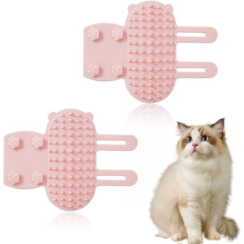 Subzonal-2pcs Pet Itch Stopper, Corner Massage Brush, Cat Grooming Brush, Self Grooming Cat Massage Brush, Self Cleaning, Corner Massage Comb, Massage Comb For Cats