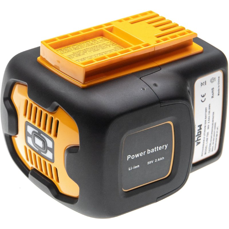 vhbw Batterie remplacement pour Poulan Pro 590923801, 590923804, 590923805, 590 92 38-01, 590 92 38-04 pour outil électrique (2600 mAh, Li-ion, 58 V)