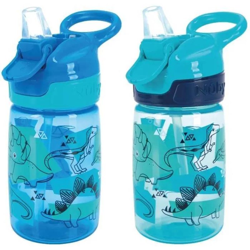 Lot De 2 Gourdes - Nuby - Incredible Gulp - 360 Ml - Dinosaures