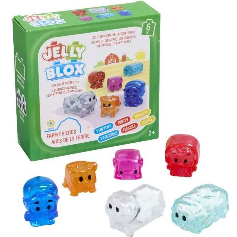 Coffret Amis de la ferme - Jeu de construction - JELLY BLOX - GOLIATH - Briques souples et flexibles - Dès 2 ans