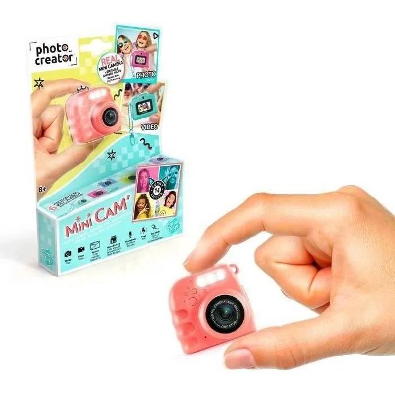 Canal Toys ¿ Photo Creator ¿ Appareil Photo et Vidéo Numérique Mini Cam' ¿ Instant - avec Porte-clé et Carte SD 1Go Incluse ¿ CLK 06