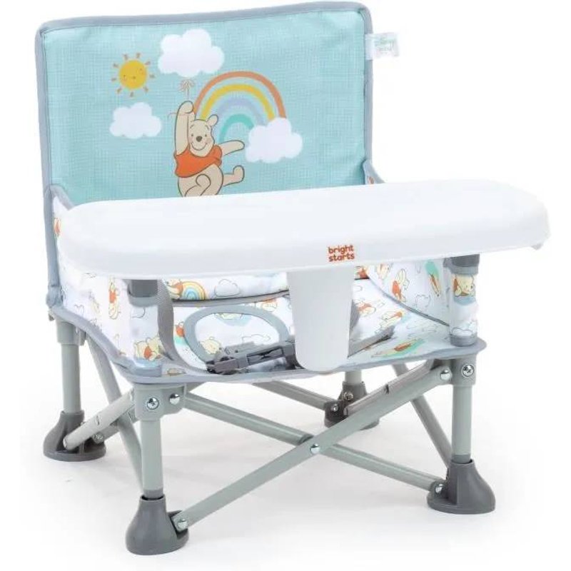 Disney Baby -Winnie- Rehausseur De Chaise Pliable, Nomade, De Voyage, Léger Et Facile À Nettoyer, Sac De Transport Inclus