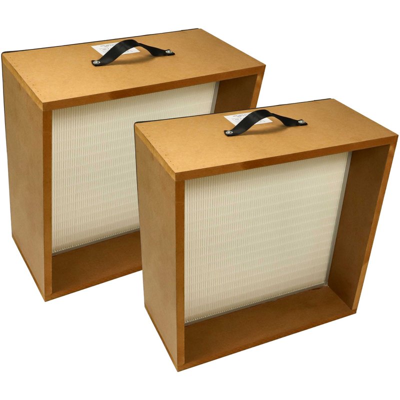 vhbw 2x Filtre compatible avec Wilpeg Ecojet 3MD centrale d'aspiration - filtre HEPA, E10