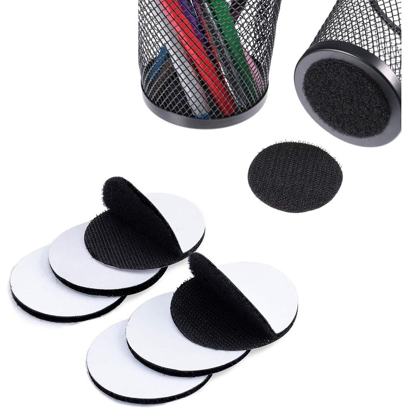 Tour Scratch pour Lisse Surfaces,6 Paires 10CM Lourd Devoir Bande Scratch Adhésive pour Étage,Porte,Métal et Mur